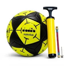 Bola Profissional Futevôlei Diadora Elite-R Oficial Praia Areia + Bomba de Ar