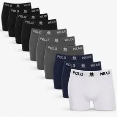 Kit 10 Cuecas Boxer Polo Wear Microfibra Sem Costura