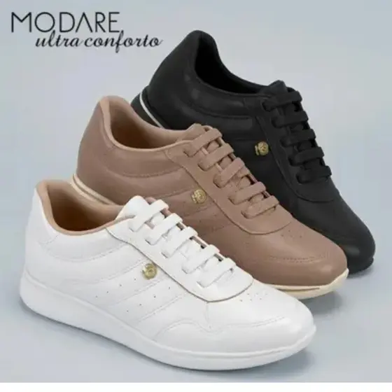 Tênis Modare Ortopédico Ultraconforto Leve Macio Cadarço Elastico 7358.235