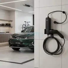 Suporte De Parede Do Cabo Carregador Carro Eletrico Tipo 2 Compatível com BYD - Suporte Byd