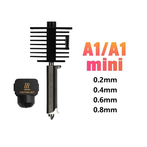 Hotend Bico Integrado Compatível Bambu Lab A1 / A1 Mini