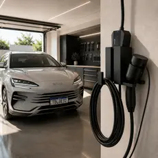 Suporte De Parede Carregador Carro Elétrico BMW Portátil Tipo 2 EV Charger Wallbox Organizador Premium Compatível BMW iX