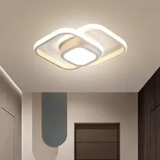 Plafon LED Sobrepor Luminária Teto Moderna 3 Tons Luz Lustre para Quarto, Sala, Escritório, Corredor e Cozinha