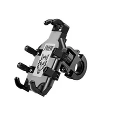 Suporte Antichoque para Celular - Universal para Motos, Bicicletas e Veículos Elétricos com Rotação de 360°