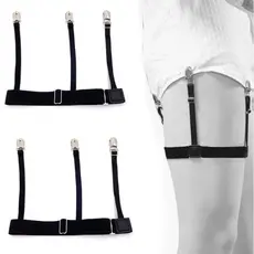 1Par Suspensório Cinta Liga T Holder Masculino Segura Camisa