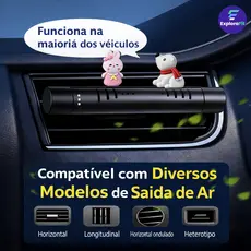 Aromatizador de Carro com Clipe para Ar Condicionado - Perfume, Aromaterapia e Purificação de Ar