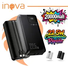 Inova carregador portátil 10000/20000mah Power Bank Turbo Com Tela LED Original tipo C para iphone