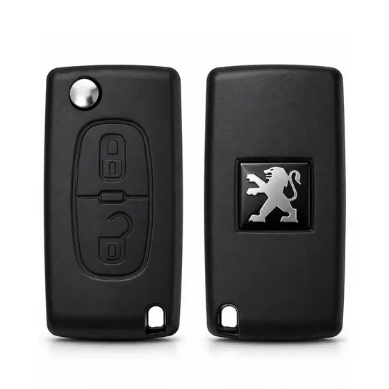Carcaça Chave Canivete Peugeot 307 308 408 Partner Hoggar