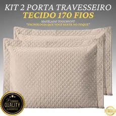 Porta Travesseiros 170 Fios Matelado Ultrassônico Debrum Premium Luxo Conforto Toque Macio