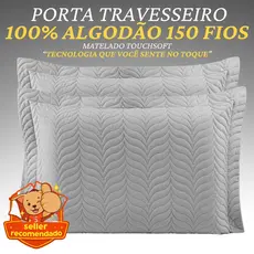 Porta Travesseiro 100% Algodão 70x50 Premium (AVULSO, KIT 2, KIT 4) Macio Conforto Hotel Luxo