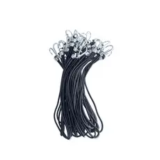 30 Extensores Elásticos Para Lona De Caminhão Na Cor Preta 35cm