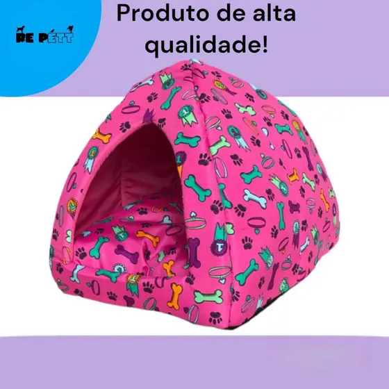 Cama Iglu Cachorro Pet Caminha C Toca Gato 45 X 45 Cm Grande Nova