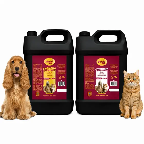 Shampoo + Condicionador 5L Avelã e Cereja Profissional