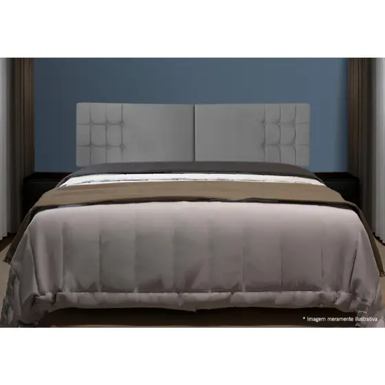 Cabeceira Cama De Casal Box Jade 1,40x55 Diversas Cores Suede Dobravel Fácil Instalação