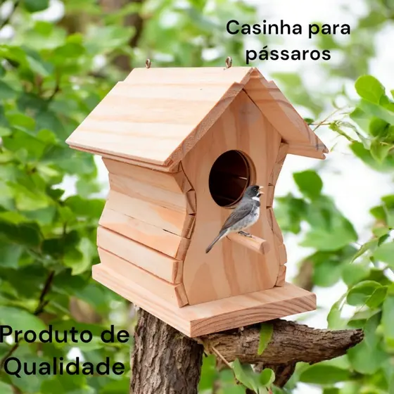 Casinha Para Passaros Ao Ar Livre Com Gancho Para Pendurar