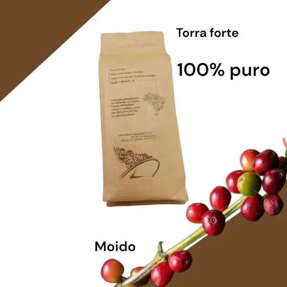 Café Torrado e Moido 100% Puro Alta Qualidade Torra Forte