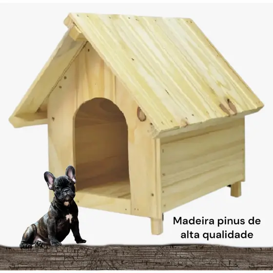 Casa Casinha Para Cães Madeira Pinus Desomtavel N2 57x65x40 Nova