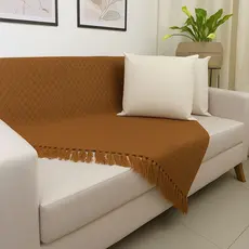 Manta Para Sofá Luxo em Algodão  Viena 1,70x1,40  Decoração para Sua Casa
