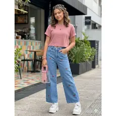 Calça Jeans Feminina Infantil Juvenil Escolar Básica para Meninas Confortável 01 ao 16 anos