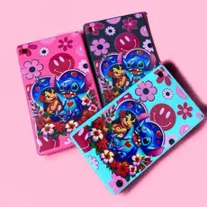 Capa Tablet Infantil Stitch Emborrachada Silicone Galaxy A T295 32GB 4G Tela 8"