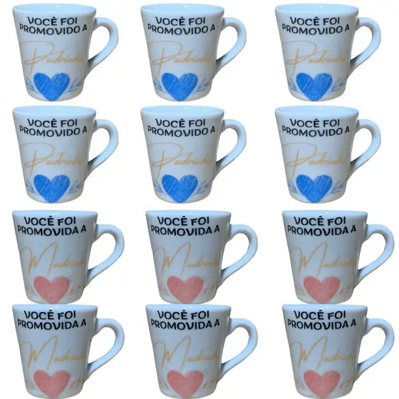 Caneca Porcelana Padrinho Madrinha Xícara Chá Personalizada Casamento