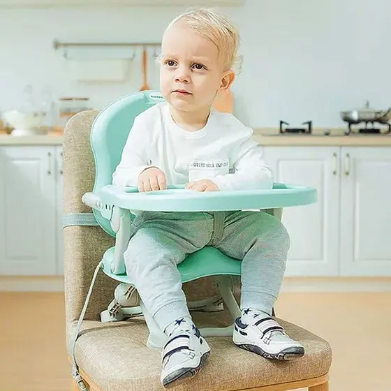 Cadeira Infantil Alimentação Bebê Assento Dobrável Portátil Criança Antiderrapante