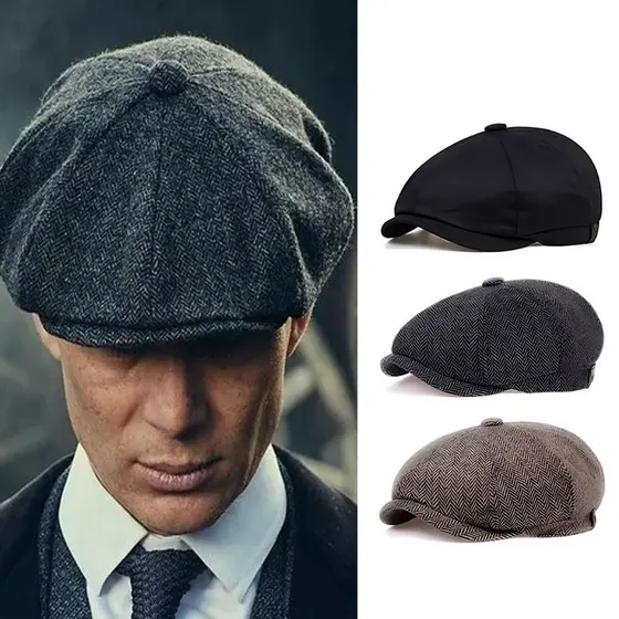 Boina Retro Chapéu Estilo Britânico Moda Unissex Classico Acessório Viagens E Passeios