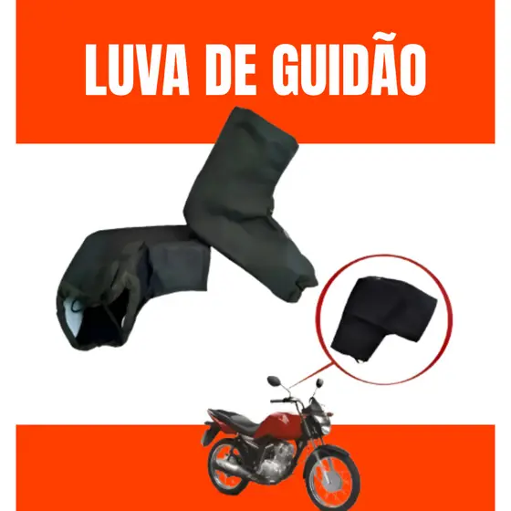 Luva Impermeável Protetor De Mão Polaina De Guidão De Moto