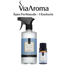 Kit Aromatizador de Ambiente Agua Perfumada 500ml+01 Essência 10ML Para Casa Loja Tecido