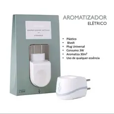 Difusor Aromatizador Elétrico Standard Branco Bivolt Via Aroma