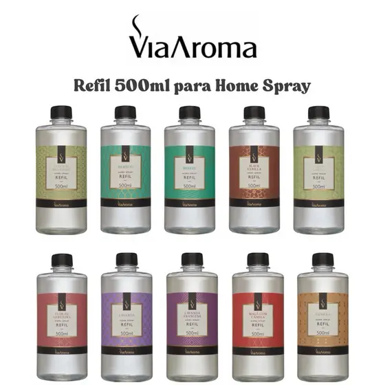 Refil Home Spray Via Aroma 500ml Aromatizador de Ambientes