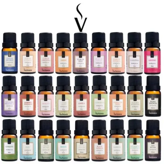Essências Via Aroma 10ml Para Aromatizador de Ambiente Elétrico Escolha a Sua