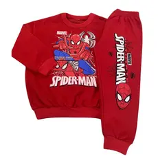 Conjunto de Moletom Flanelado Roupa Infantil de Inverno Para Menino
