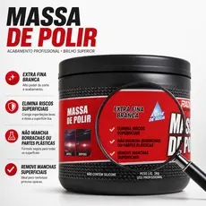 Massa de Polir Nº2 Radnaq Para Pintura Automotiva Remove Riscos Leves Manchas e Oxidação Extra Fina