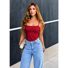 Blusa feminina regata alcinha fina suplex com forro Baby Lock Blusinha Basica