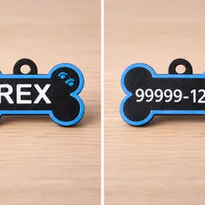Pingente de Identificação Pet Personalizado com Nome frente e Telefone no verso Ideal para Passeios