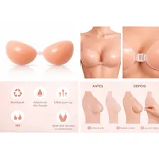 Sutiã Adesivo de Silicone Invisível Autocolante Aumenta E Levanta Seios Push Up（ensacado）
