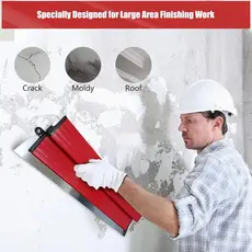 Desempenadeira 60/40/25cm Aço Inox Lâmina Flexível Lisa Para Massa Corrida Troca de Lâmina