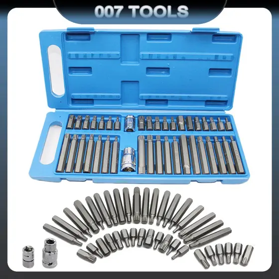 Kit 40 Peças Jogo De Chaves Torx Multidentada E Hexagonal  Alta Qualidade