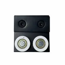 Carrinho duplo p/ trilho ate 80KG preto