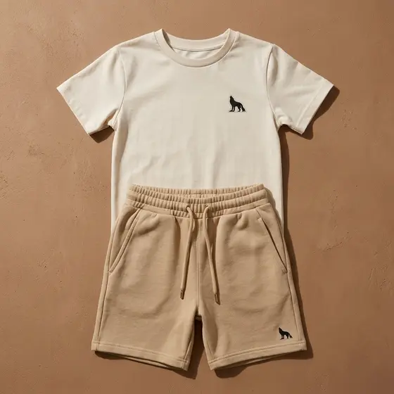Kit Infantil Camiseta Algodão e Short Masculino