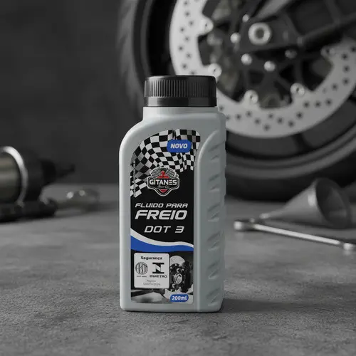 Fluido Freio 500ml Carro Moto Utilitário DOT 3 GITANES