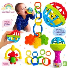 Mordedor para Bebe Sensorial Macio com Chocalho