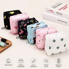 Bolsa Nécessaire Guarda Absorvente Treco Objeto Guarda Volume Viagem...