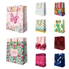 Kit 12/24/36 Sacolas Reforçadas Tamanho Médio 22x24x7,5 para Presente Embalagem