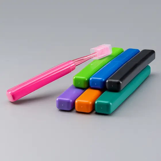 Kit 2/4/6 Porta Escova De Dente Individual Estojo Resistente Colorido Varias Cores