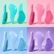 Kit Com 2 Ou 5 Escovas De Cabelo Mágica Diversas Cores Disponíveis