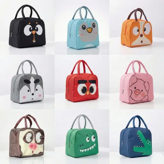Bolsas Térmicas Com Lindas Estampas Infantil Com Alça Para Escola Passeio