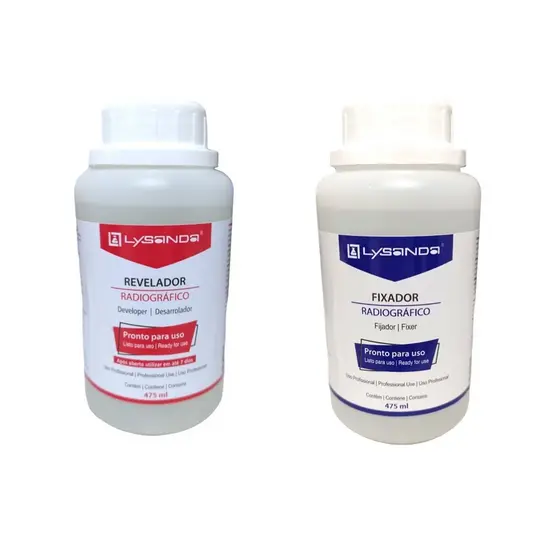 Revelador + Fixador Radiográfico /Odontológico Lysanda 475ml