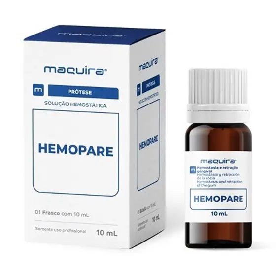 Hemostático Solução Hemopare Tanca Sangramentos Manicure, Odontológico Podológa - Maquira 10ml